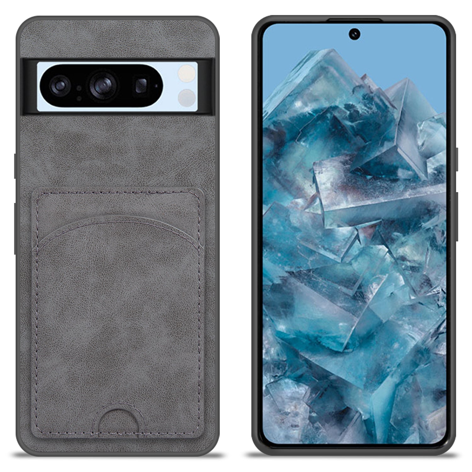 For Google Pixel 8 Pro Case PU Leather Kickstand Card Slots Back Cover For Google Pixel 8 Pro Case PU Leather Kickstand Card Slots Back Cover